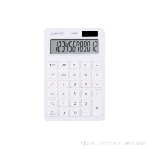 Processing Custom Calculator white calculator 12 digit salor power electronic calculator for student Factory